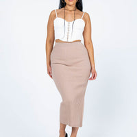 Tanna Midi Skirt Mushroom