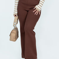 Allen Ribbed Pants Brown