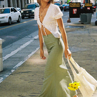 Sophia Maxi Skirt Green