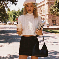 Hughes Mini Skirt Dark Wash Denim Petite