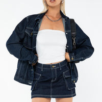 Junie Denim Mini Skirt Indigo