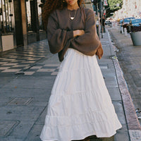 Garden Party Maxi Skirt White