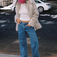 Jankins Low Rise Straight Leg Jeans Mid Wash