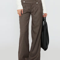 Briellea Thick Waistband Pant Pinstripe