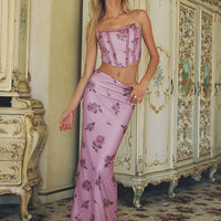 Bilios Rose Maxi Skirt Multi