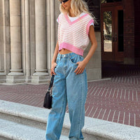Ollie Straight Leg Jean Mid Wash Denim