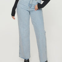 Arlington Straight Leg Denim Jeans Light Wash Petite