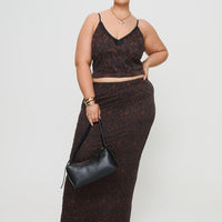 Hostona Maxi Skirt Mutli Curve
