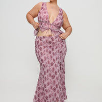 Nikolise Maxi Skirt Purple Curve