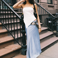 Resistance Asymmetrical Maxi Skirt Blue