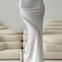 Josphine Sheer Maxi Skirt White