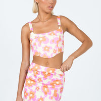 Ilina Mid Rise Mini Skirt Floral