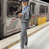 Renna Track Pants Charcoal