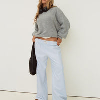 Beach House Pants Blue Stripe