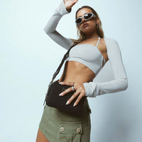 Peterson Cargo Mini Skirt Khaki