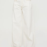 Naylor Wide Leg Jeans Cream Tall