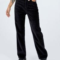 Kalinda Jeans Black Cord