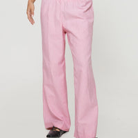 Beach House Pants Pink / White