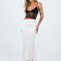 Azra Maxi Skirt White