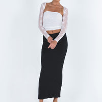 Oscar Maxi Skirt Black Tall