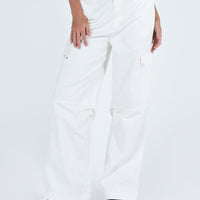Fallout Mid Rise Cargo Pants White Tall
