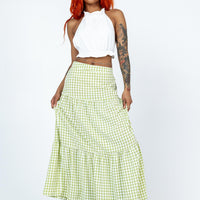 Rebeccah Maxi Skirt Green