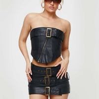 JGR & STN Brooklyn Mini Skirt Black