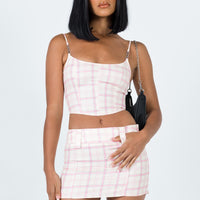 Check Mate Mini Skirt Multi