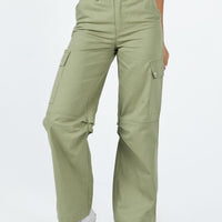 Fallout Mid Rise Cargo Pants Green