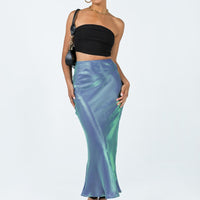 Tobin Maxi Skirt Mermaid Blue