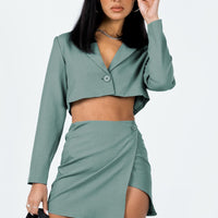 The Reggie Mini Skirt Slate