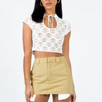 Kiaana Mini Skirt Beige