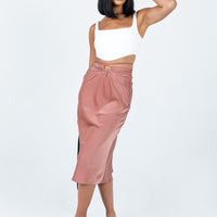Seylena Midi Skirt Brown