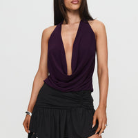 Trianta Asymmetrical Mini Skirt Black