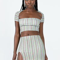 Anni Stripe Mini Skirt Multi