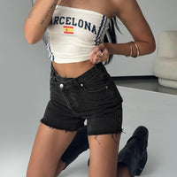 Xena Denim Shorts Black