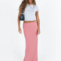 Harriette Maxi Skirt Pink Lurex
