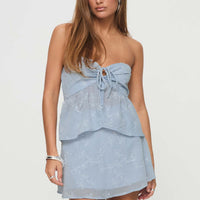 All My Friends Mini Skirt Blue