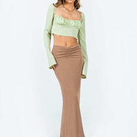 Robbin Maxi Skirt Beige