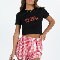 Beach House Shorts Red / White Gingham