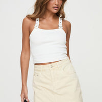 Gazelle Denim Skort Cream
