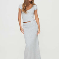 Just Like That Maxi Skirt Grey