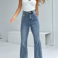 Chandra Flare Jeans Mid Wash Denim