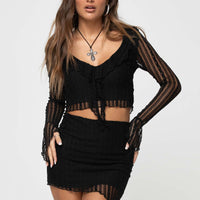 Neroli Frill Set Black