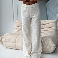 Omari Knit Pants White