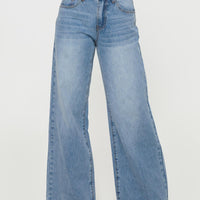 Colemane Mid Rise Flared Jeans Angel Blue