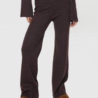 Try Me Knit Pants Chocolate Tall