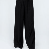 Louis Linen Blend Pants Black