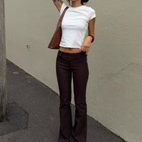 Kinkirk Flared Pants Chocolate Tall