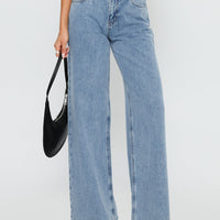 Darla Low Rise Straight Jean Vintage Blue Wash